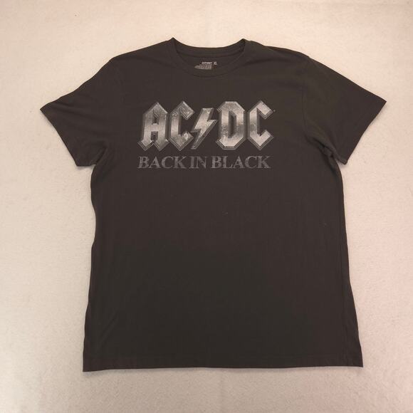 ACDC Band Crew Neck Short Sleeve Graphic T Shirt Mens Size Extra Large XL Black - Picture 2 of 9